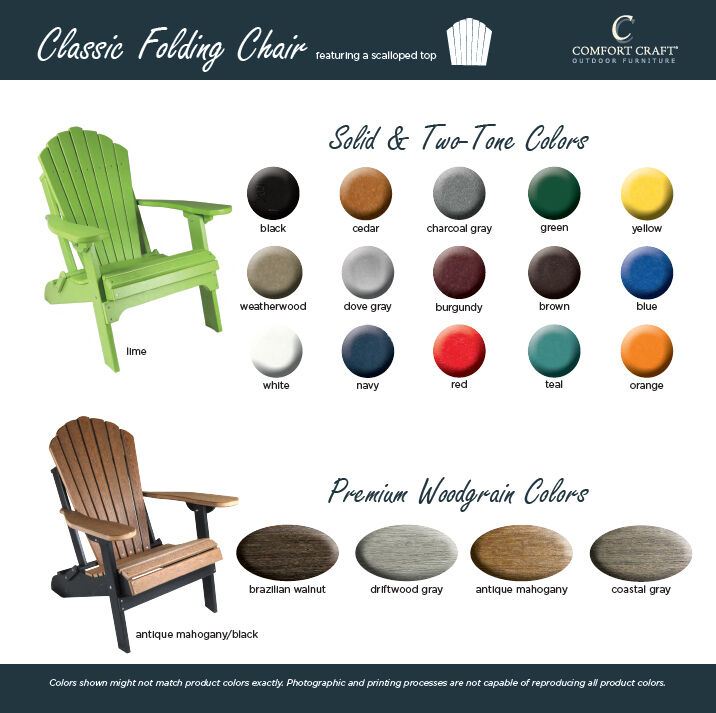 Classic folding deals adirondack chair